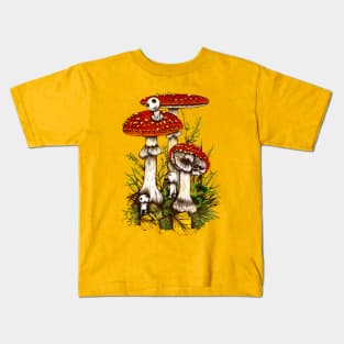 Mushroom spirits Kids T-Shirt